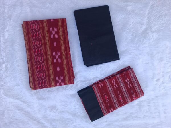 3pcs Black Maroon cotton dress/kurti set