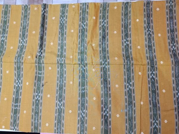Mustard Embroidery Cotton Shirting Fabric