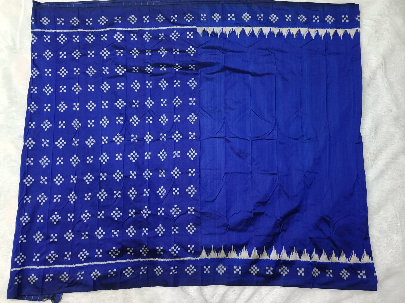 Blue Pasapali Silk Nuapatna handwoven Ikat saree